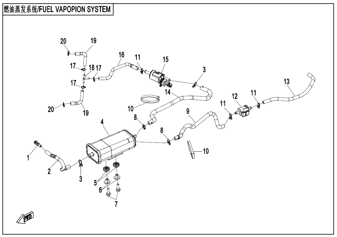 燃油蒸发系统 FUEL VAPOPIN SYSTEM