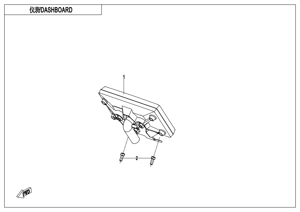 2023 春风 NK 250NK 仪表 DASHBOARD exploded diagram