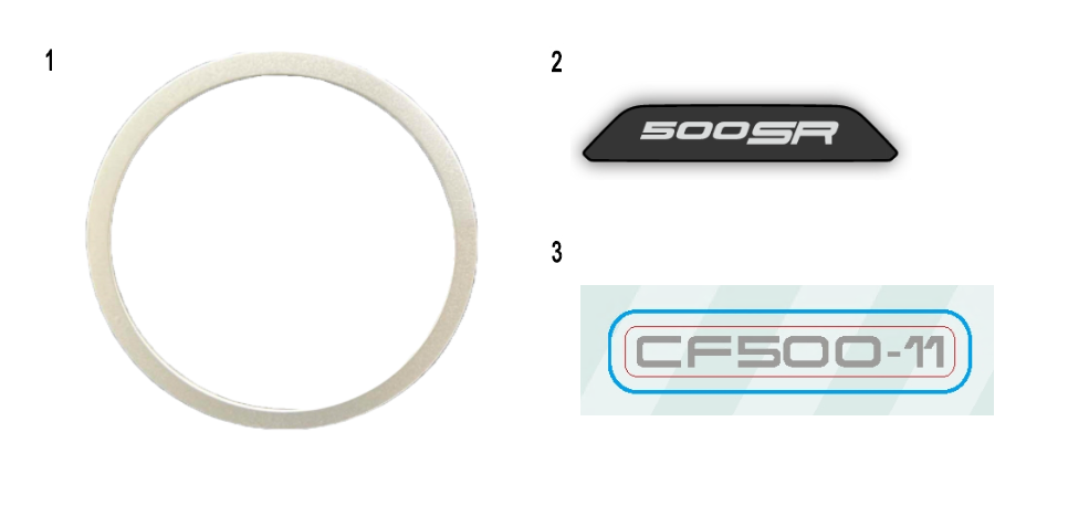 2026 春风 SR 500SR 贴花 DECAL exploded diagram