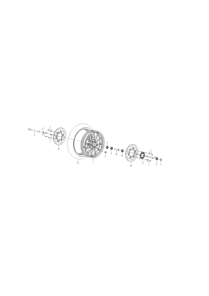 前轮 FRONT WHEEL ASSY.