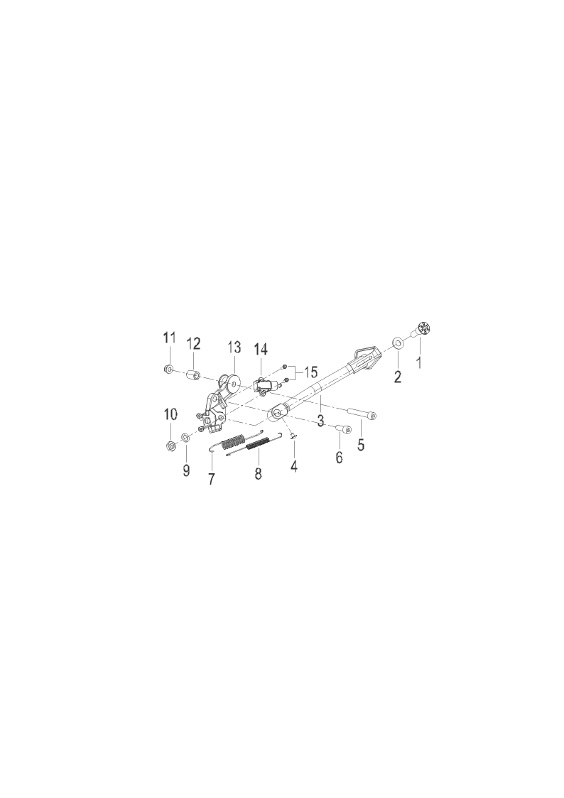单撑 MAIN STAND ASSY.