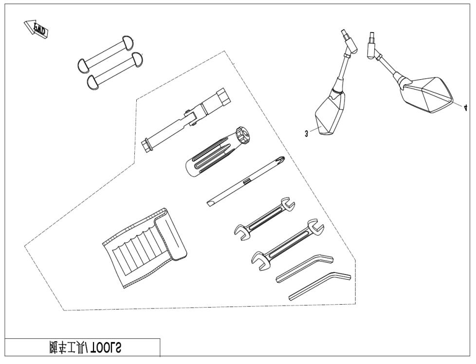 2023 CF MOTO 250NK (N1) TOOLS exploded diagram