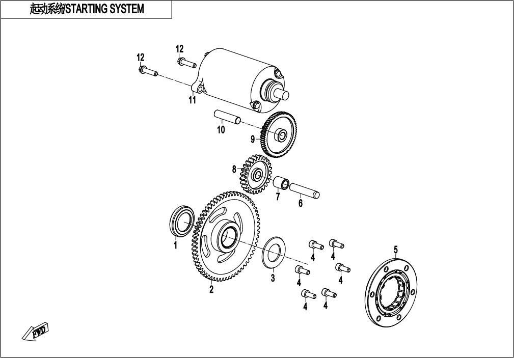 起动系统   STARTING SYSTEM