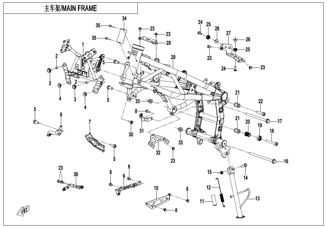 2025 CF MOTO 450SR FRAME-1