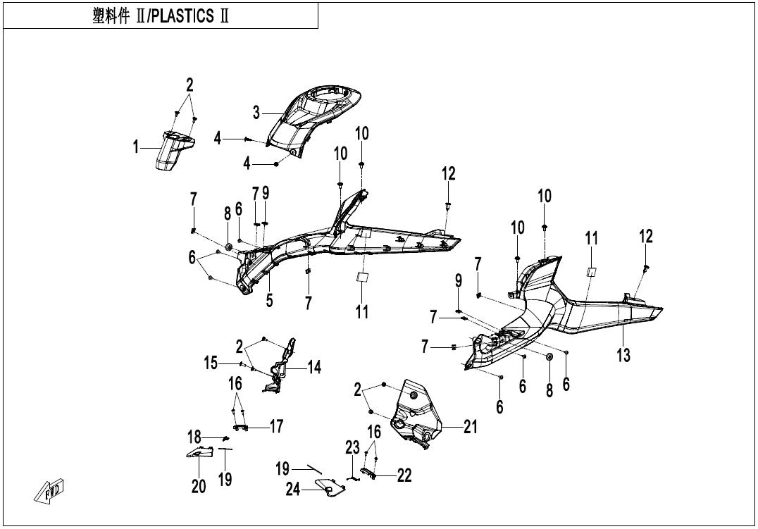 2025 CF MOTO 450SR PLASTICS 2