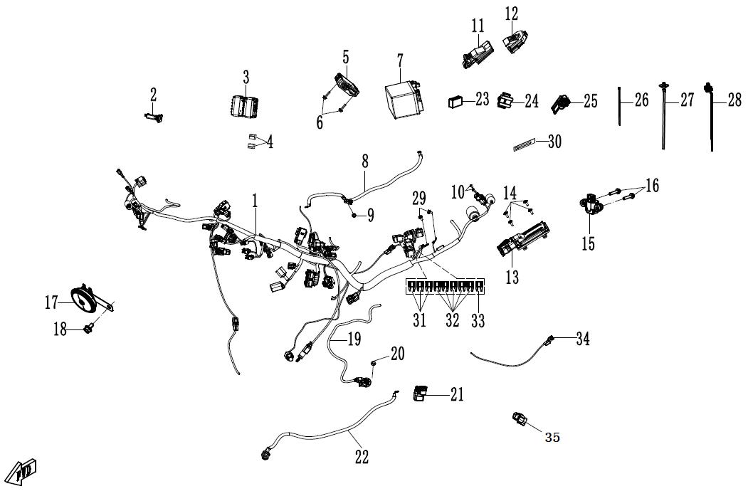 2025 CF MOTO 675 SR-R ELECTRIC SYSTEM