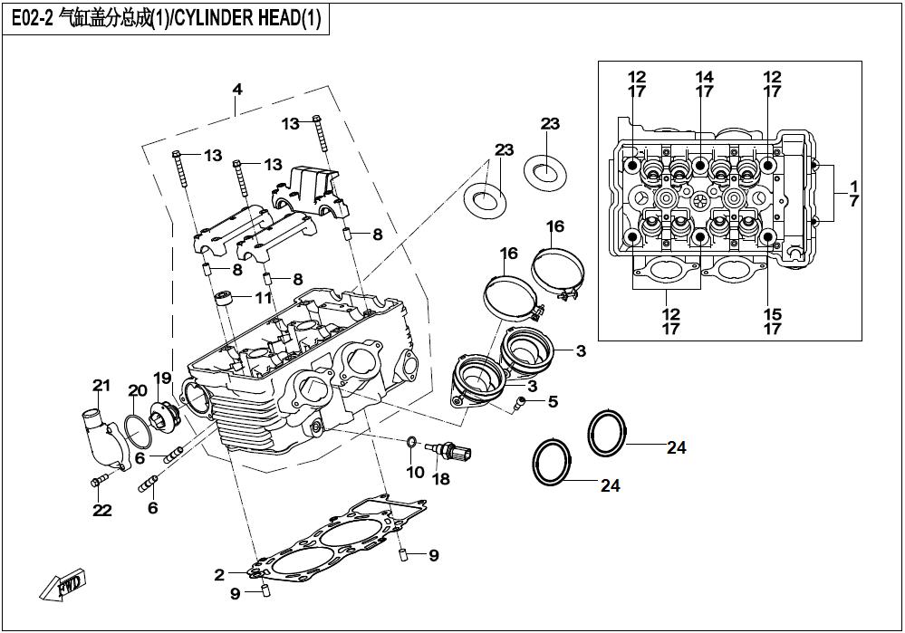 2023 CF MOTO 700CL-X ADVENTURE CYLINDER HEAD (1)