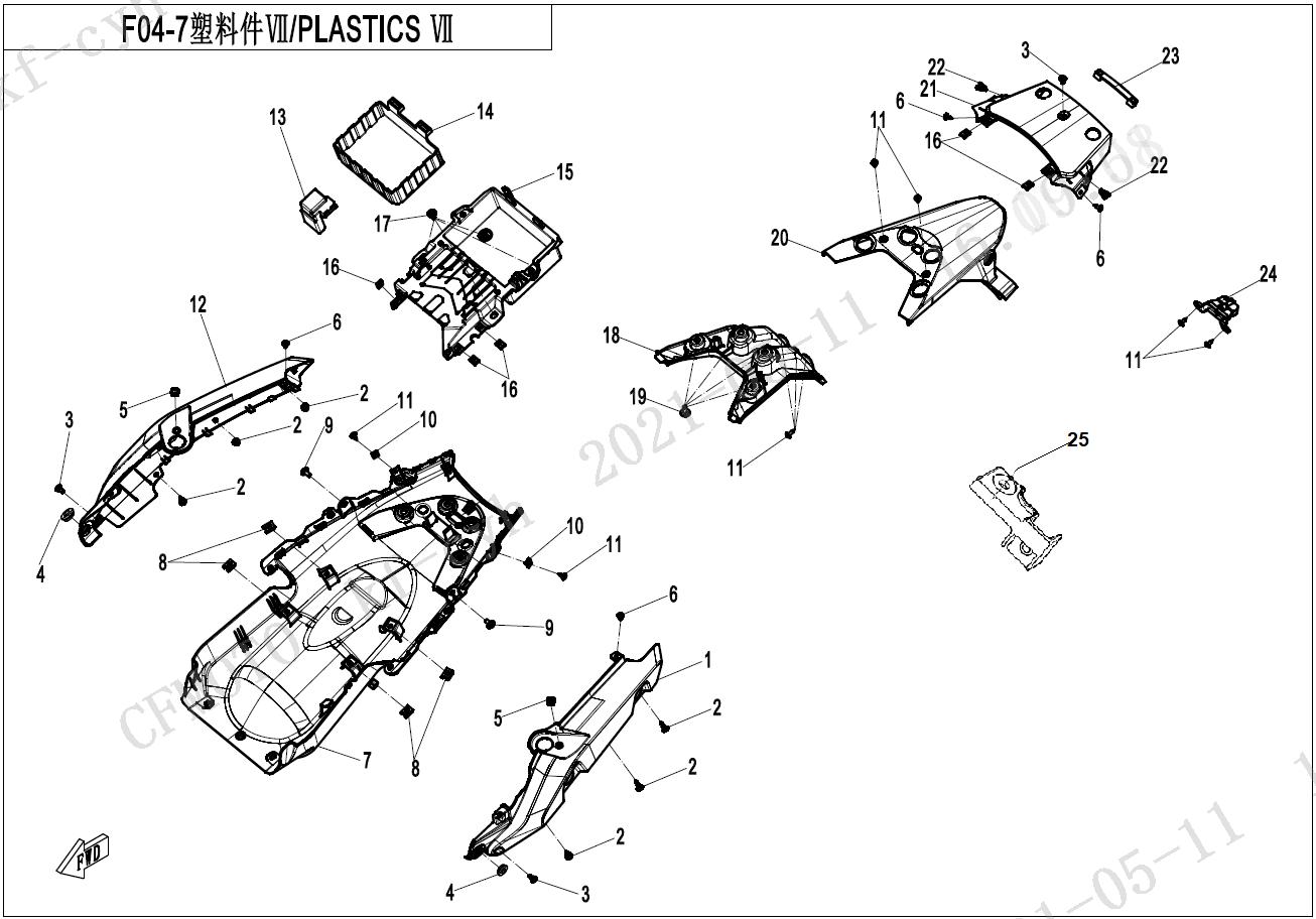 2023 CF MOTO 800MT PLASTICS 7