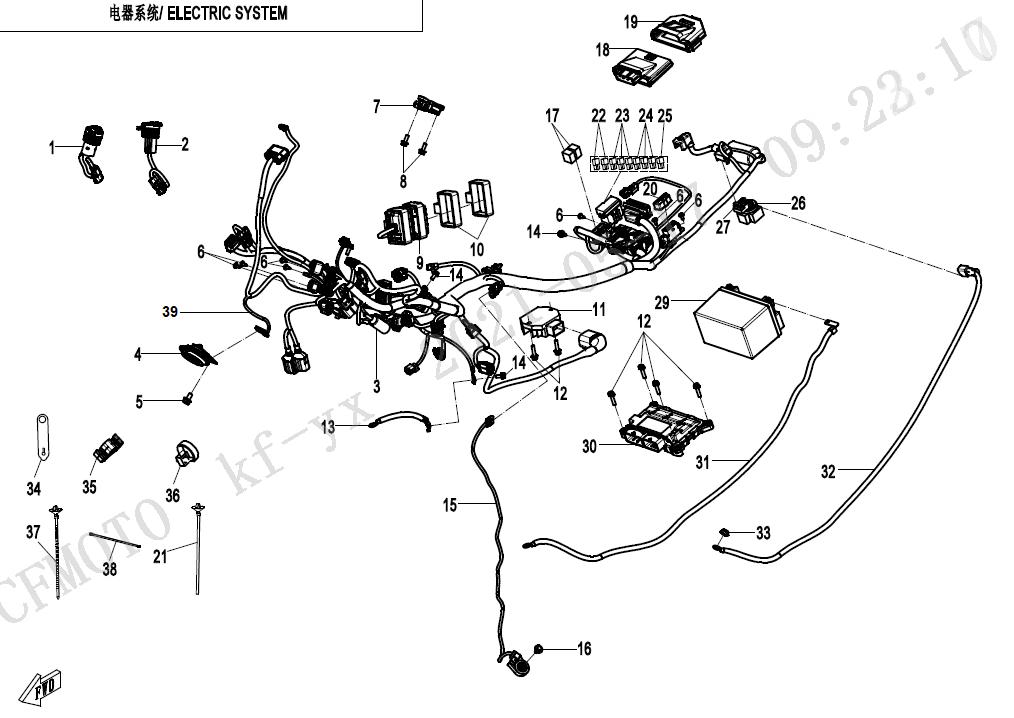 2023 CF MOTO 800MT ELECTRIC SYSTEM