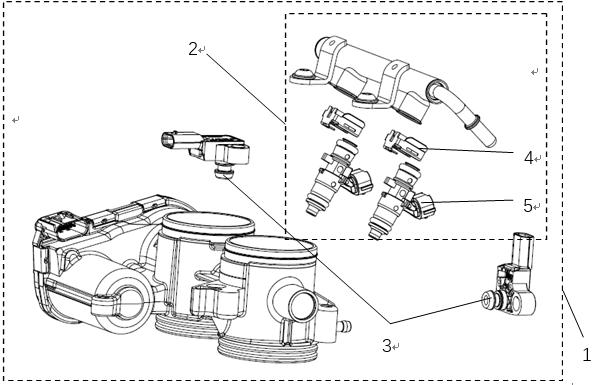 2023 CF MOTO 800NK THROTTLE & INJECTOR exploded diagram