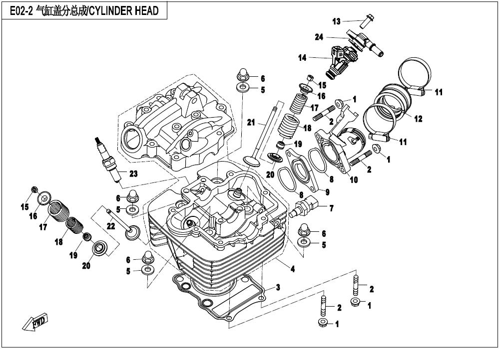 CYLINDER HEAD ASSY.
