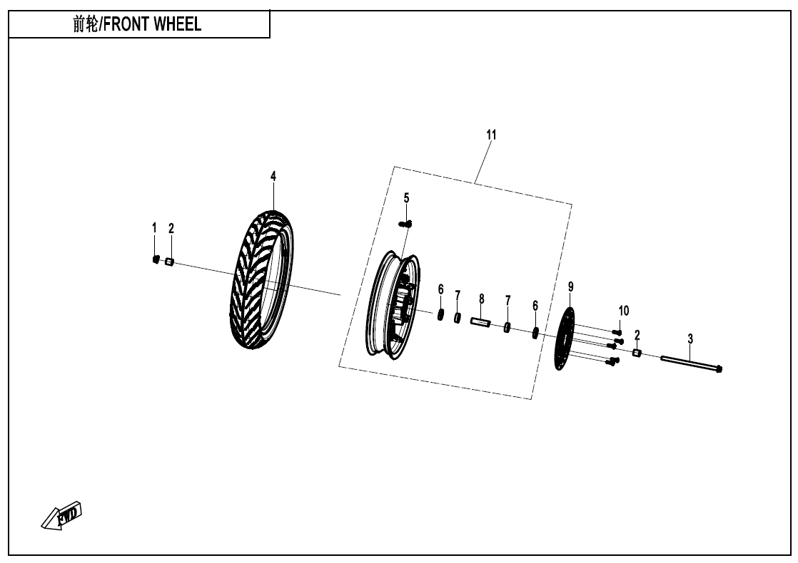 FRONT WHEEL
