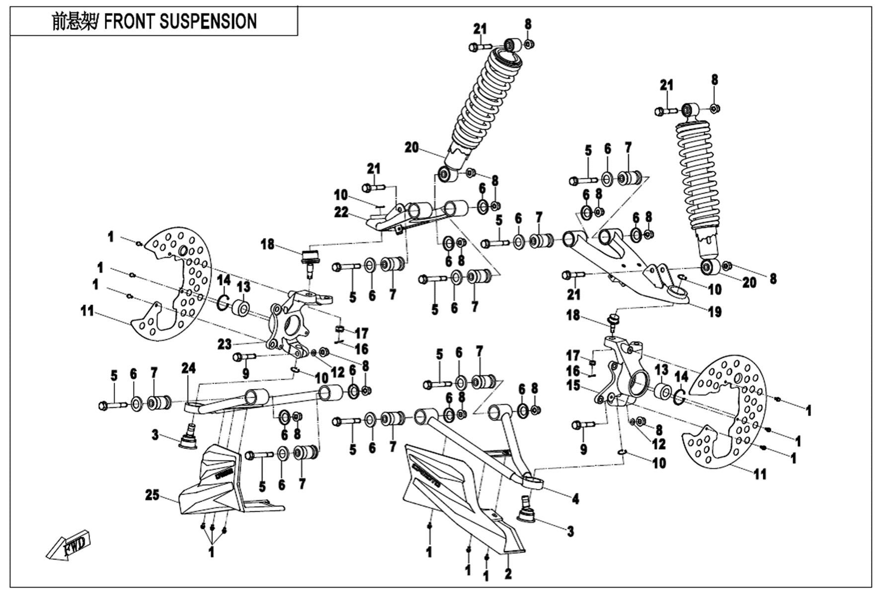 FRONT SUSPENSION(ORDINARY)