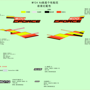 DECAL KITS(MAGMA RED)