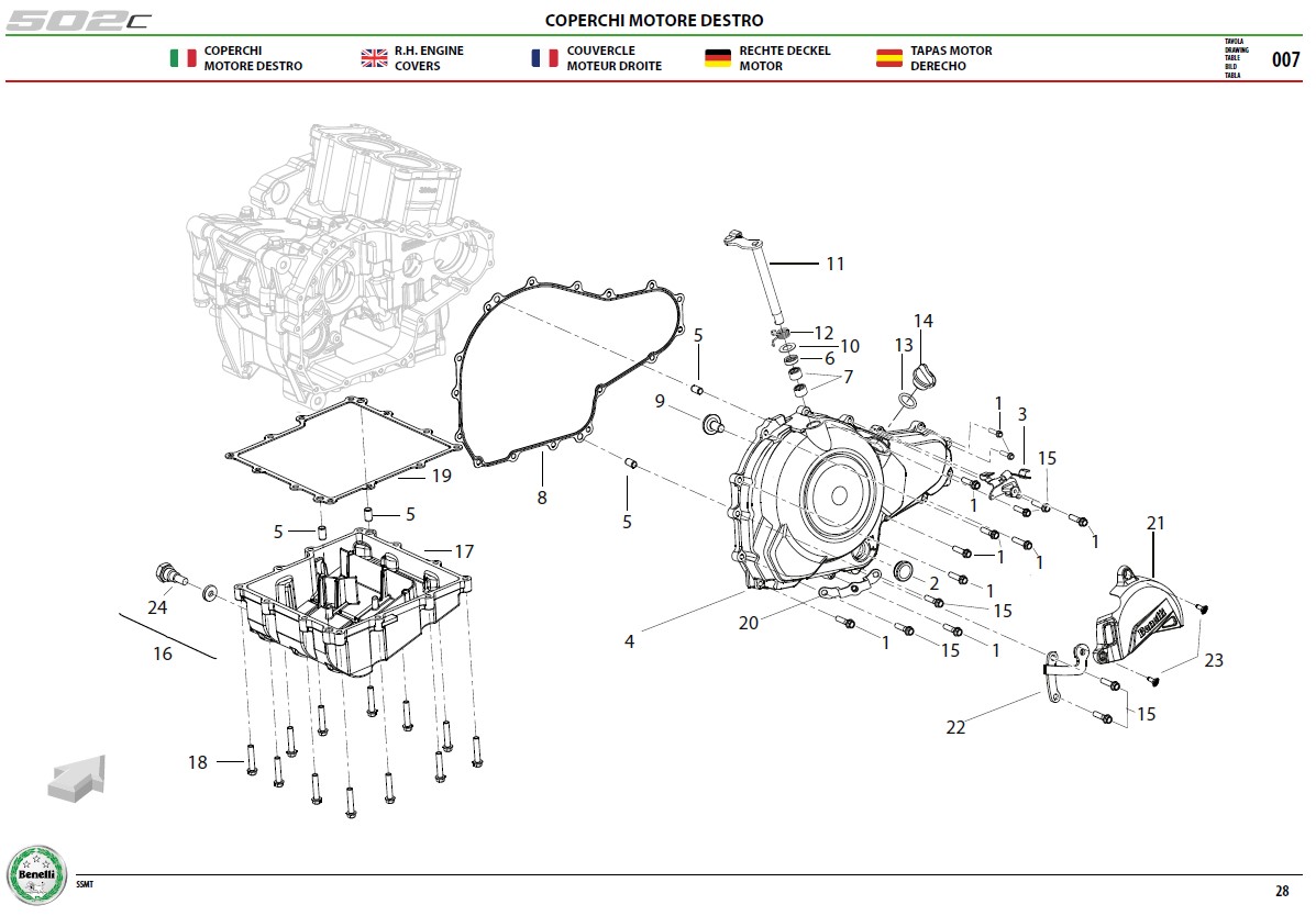 R.H Engine Covers