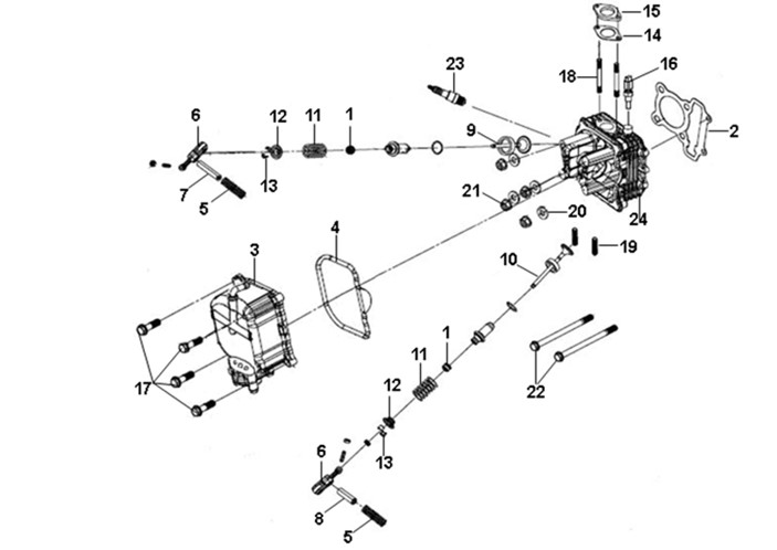 CYLINDER HEAD VALVE STEM