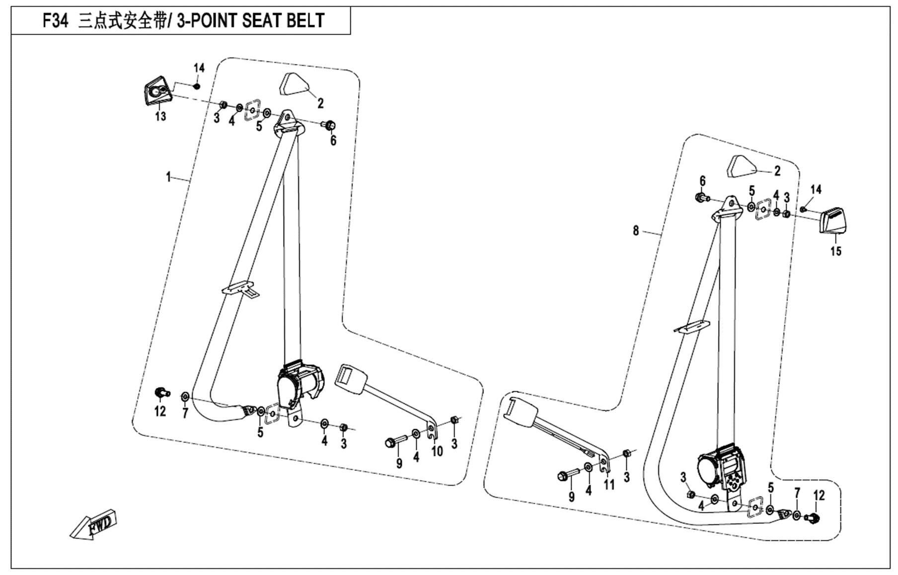 3-POINT SEAT BELT