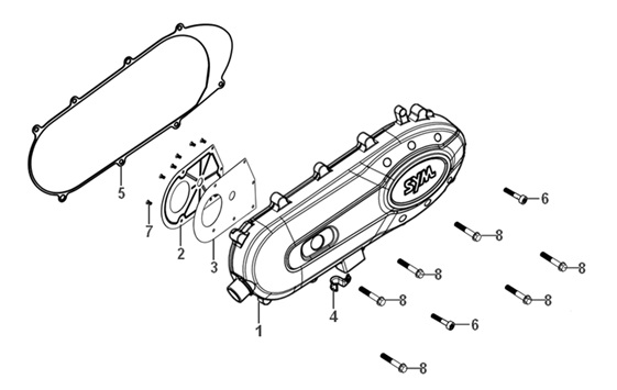 Left Crank Case Cover