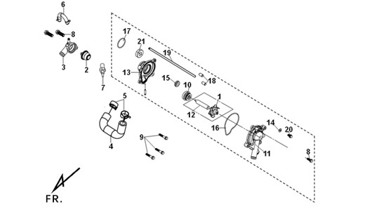 WATER PUMP + THERMOSTAT