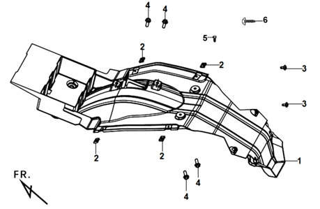 F19 - Inner Mudguard