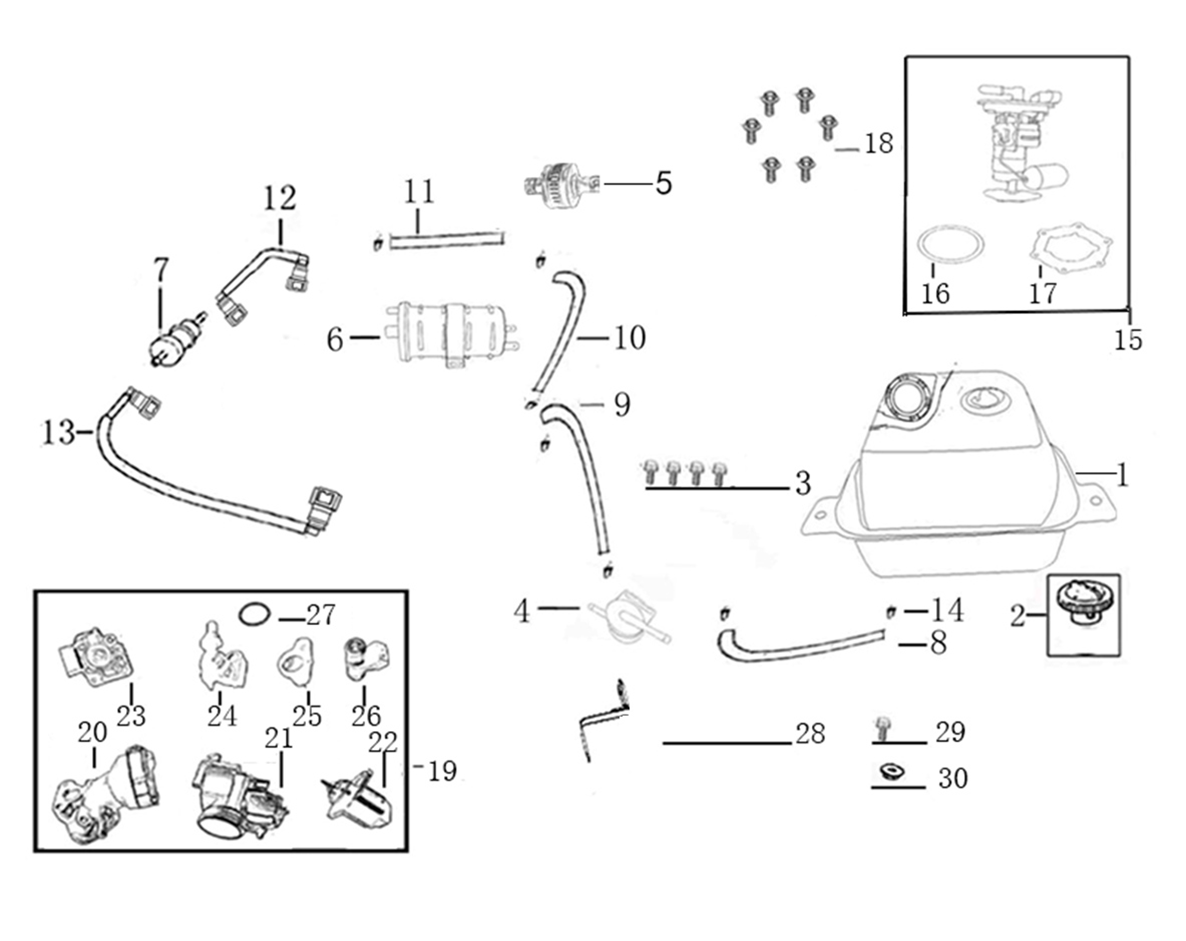 F10 = FUEL UNIT ASSY