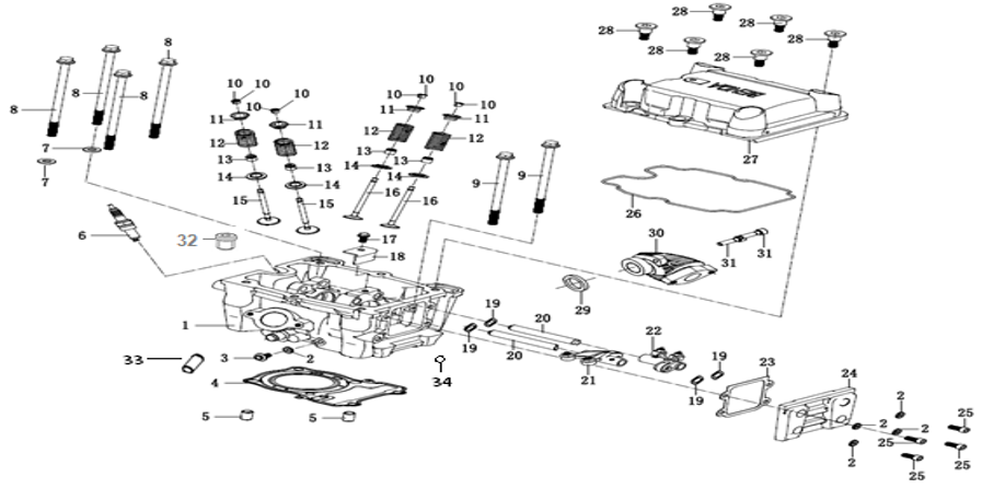 E02 - Front Cylinder Head & Cover