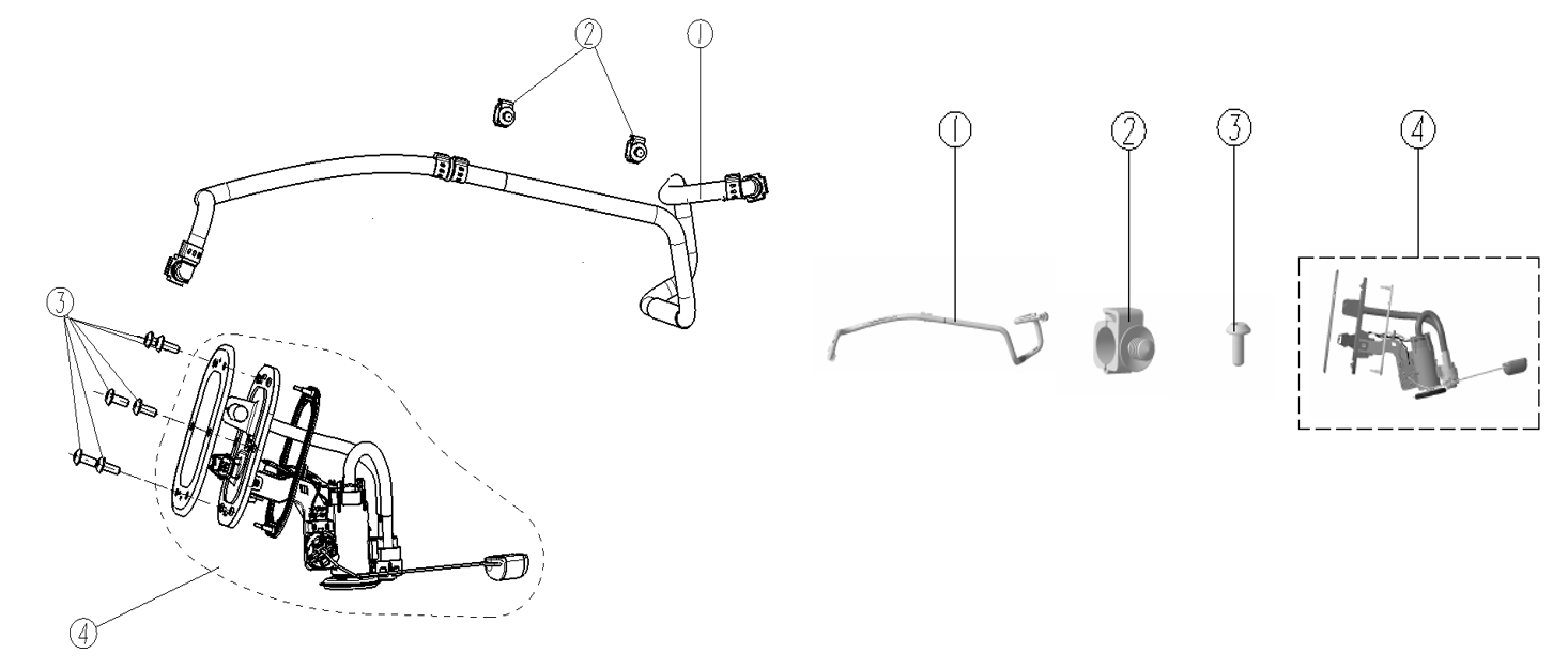 F06 FUEL PUMP COMPONENTS