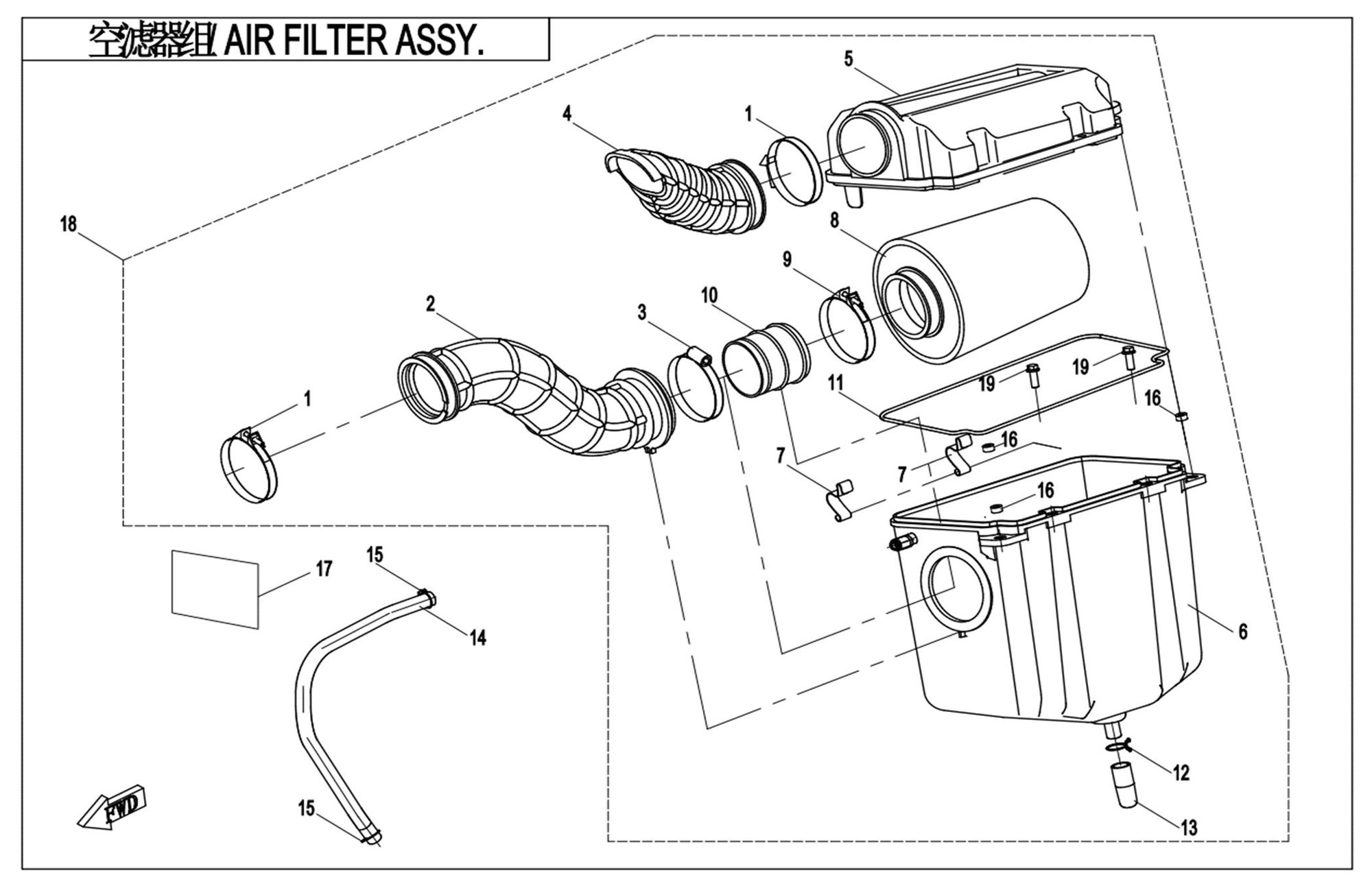 AIR FILTER ASSY.