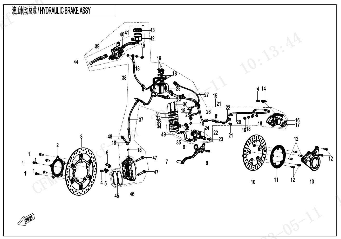 MAB BRAKE ASSY(RUILI)
