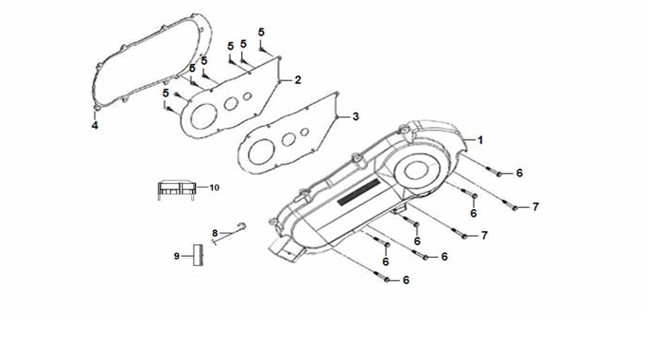 Crankcase Cover Left