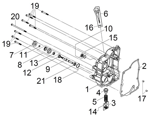 Right Crank Case Cover