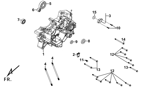 E12 - Left Crankcase