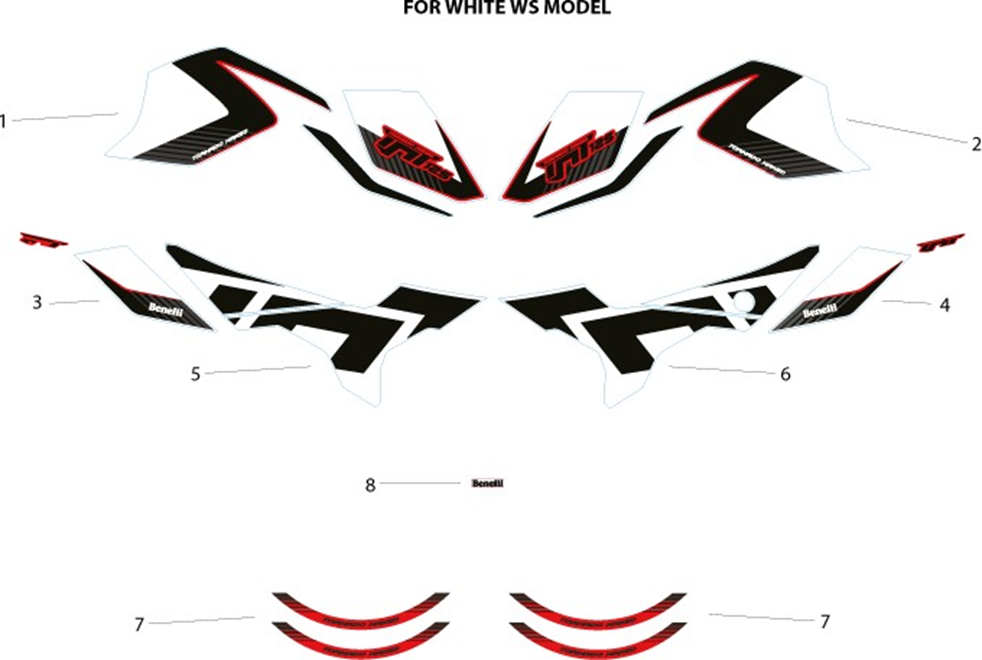 Stickers for White WS Model