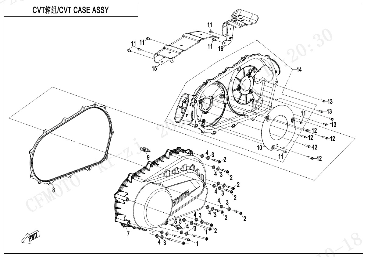 CVT CASE ASSY