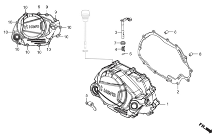 E3 PRO - Right Crank Case Cover