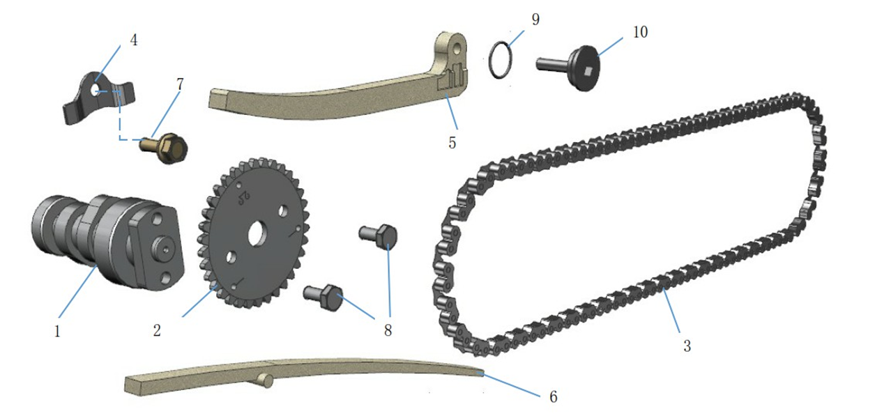 Cam Shaft & Cylinder Head Left Side Cover