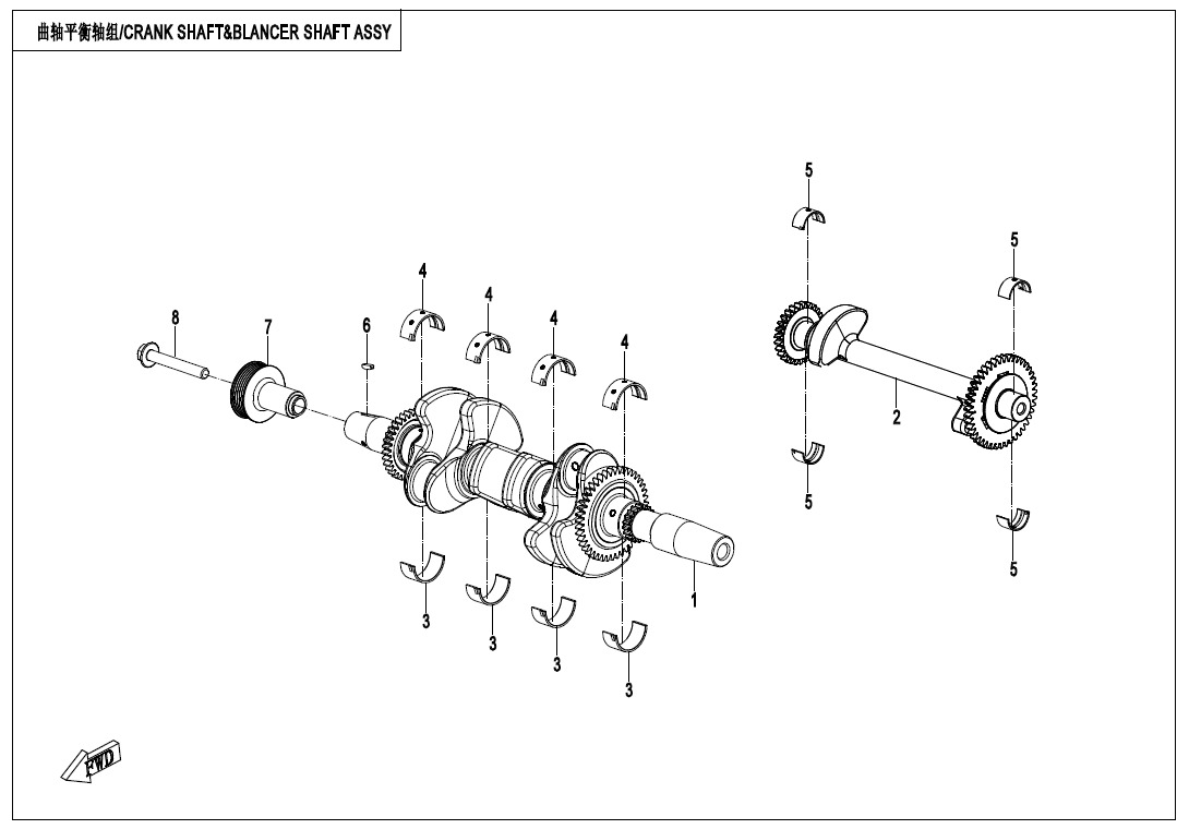 CRANK SHAFT@^BLANCER SHAFT ASSY(HIGHLAND)
