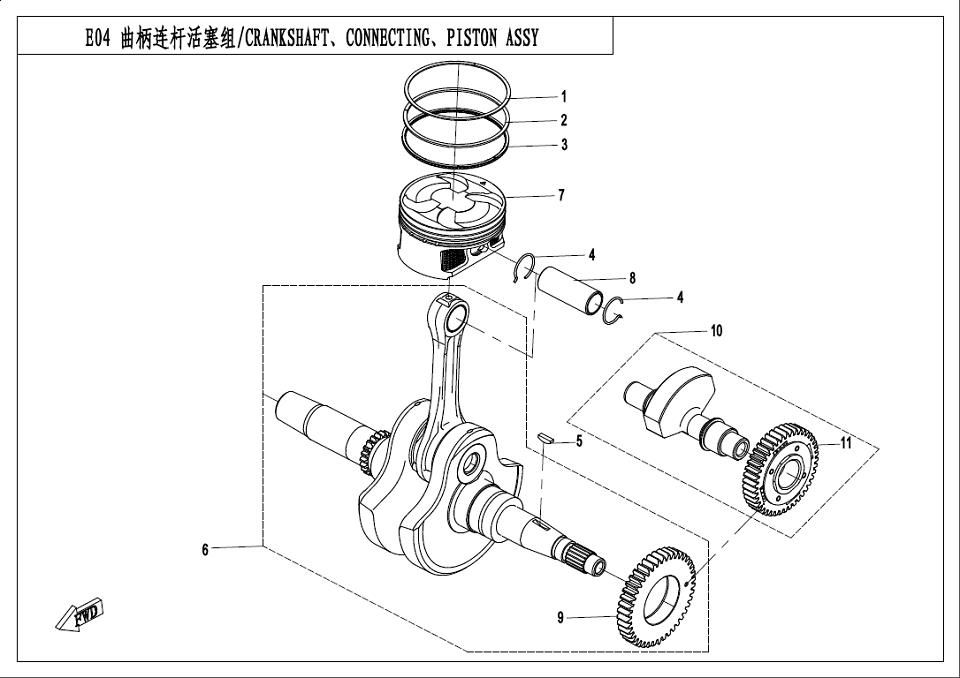 CRANKSHAFT?CONNECTING ROD?PISTON ASSY