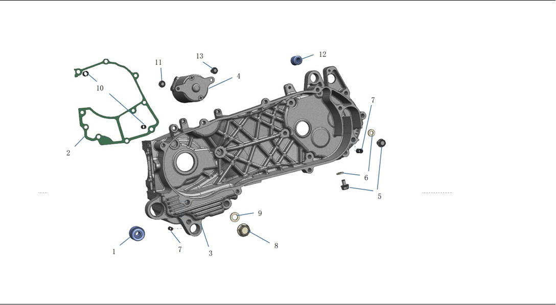 Left Crank Case