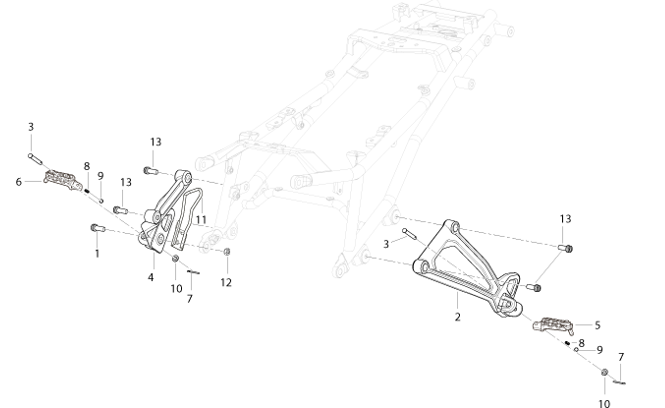 T028 REAR FOOTPEG