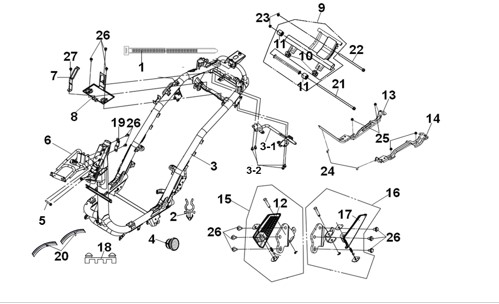 FRAME BODY & ENGINE HANGER