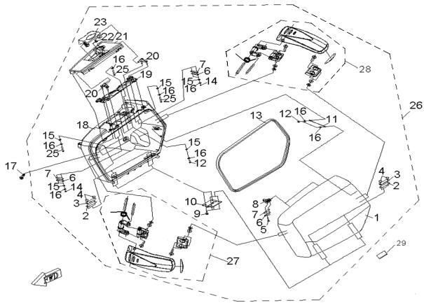 SIDE BOX ,LH