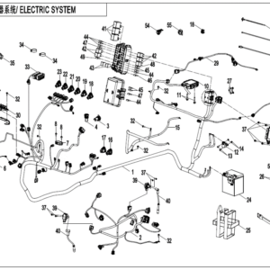2023 ZFORCE 800 Trail ELECTRIC SYSTEM exploded diagram