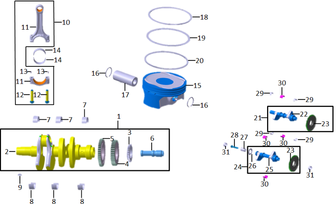 E08 - Crankshaft & Connecting Rod