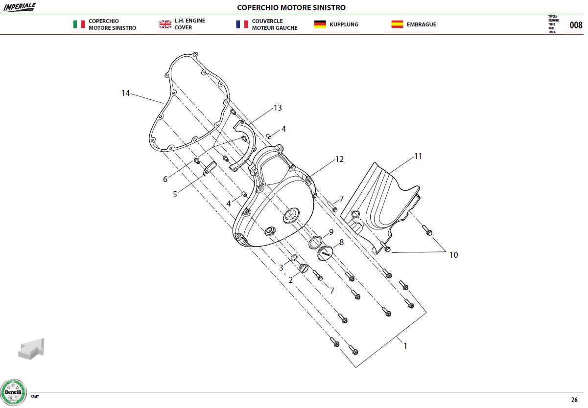 L.H Engine Cover