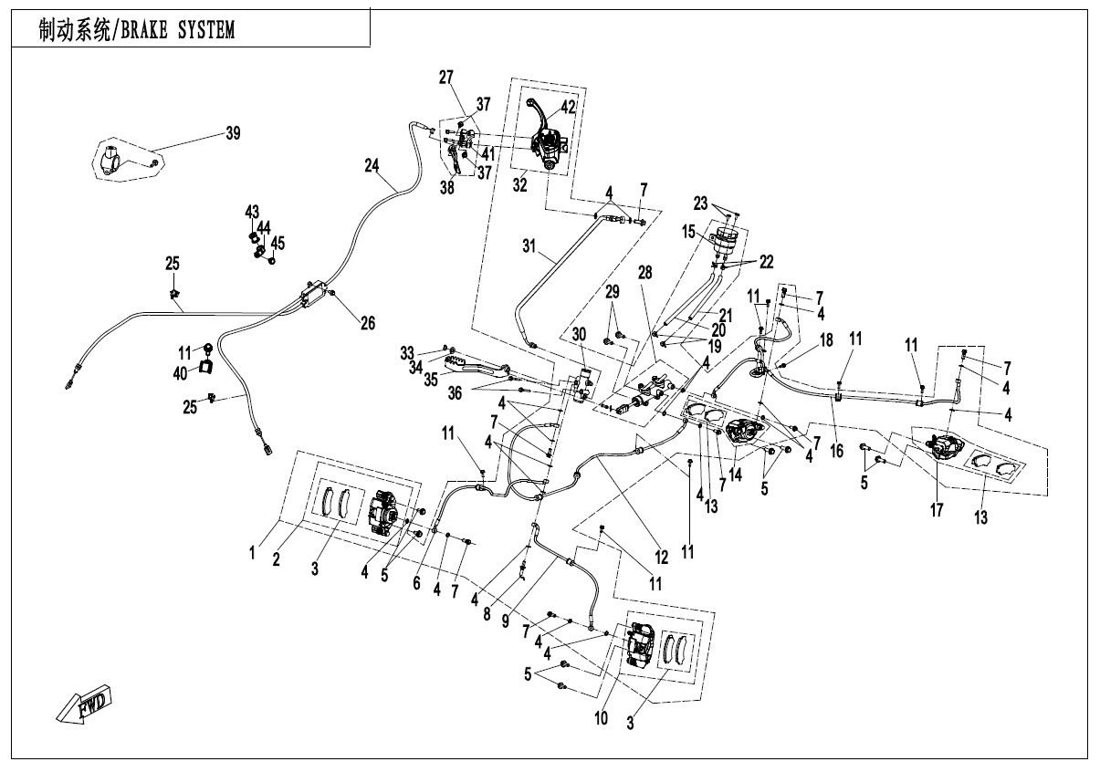 BRAKE SYSTEM-RH,PARKING