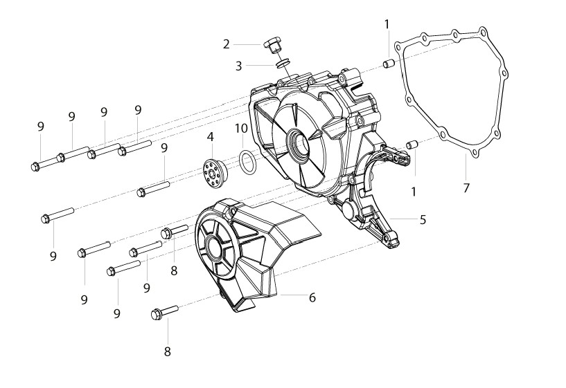 L.H Engine Cover