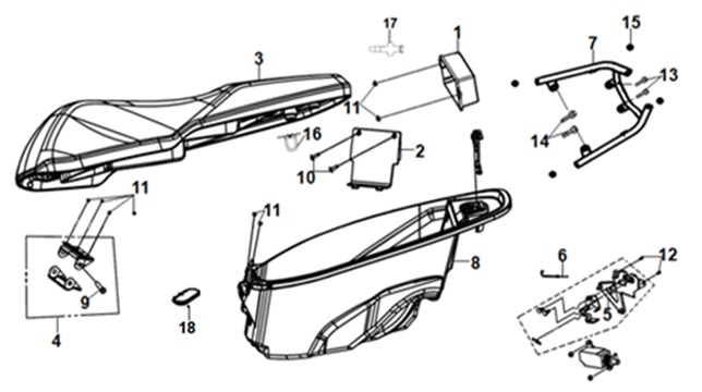 Seat And Rear Carrier