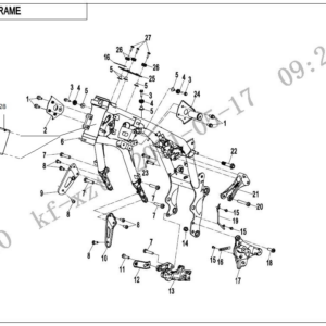 2025 IBEX 800-E MAIN FRAME exploded diagram