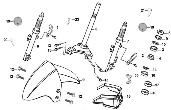 Steering Stem And Front Cushion